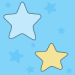Blue and Yellow Star Background