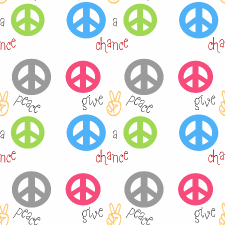 Colorful Peace Sign Background