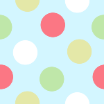 Green Pink and White Polka Dot Background