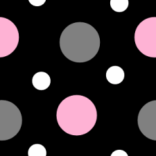 Pink Black White Polka Dot Background