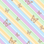 Colorful Butterfly MySpace Layout