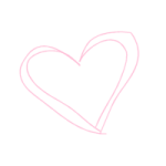 Pink & White Scribble Heart MySpace Layout