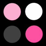 Black Pink and White Polka Dot MySpace Layout
