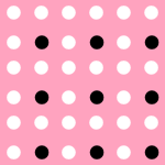 Tiny Black Pink and White Polka Dot MySpace Layout