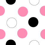 Black and Pink Polka Dot MySpace Layout