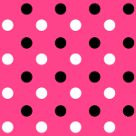 Tiny Black and Pink Polka Dot MySpace Layout