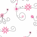 Pink and White Floral MySpace Layout