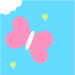 Pink and White Butterfly MySpace Layout