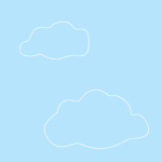 Clouds Outline MySpace Layout
