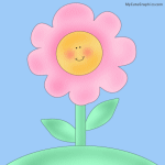 Happy Flower MySpace Layout