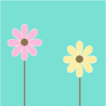 Pink Yellow and Brown Flowers MySpace Layout