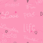 Pink Peace and Love MySpace Layout