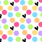 Polka Dots and Hearts MySpace Layout