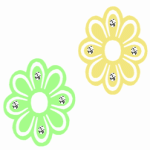 Flowers and Diamonds MySpace Layout