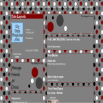Black Red and Gray Polka Dot MySpace Layout