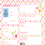 White Pink and Green Polka Dot Layout