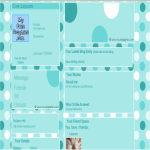 Teal Polka Dot MySpace Layout