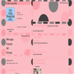 Pink and Gray Polka Dot MySpace Layout