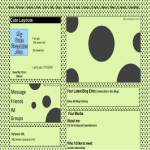 Tiny Black and Green Polka Dot Layout