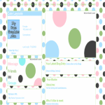 Pink Black & Green Polka Dot