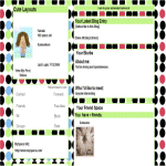 Black Blue and Pink Polka Dot MySpace Layout