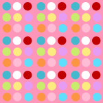 Bright and Colorful Pink Polka Dot Layout