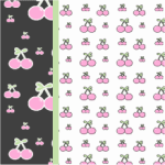 Pink Cherry Double Background MySpace Layout