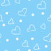 Blue and White Scribble Hearts Background