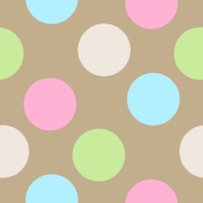 Brown Pink and Blue Polka Dot Background