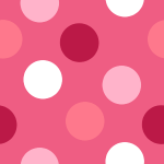 Hot Pink and White Polka Dot Background