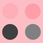 Black and Pink Polka Dot Background