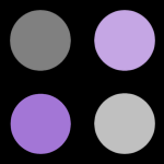 Black and Purple Polka Dot Background