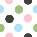 Black Pink Blue Polka Dot Background