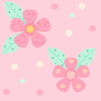 cute pink flowers background