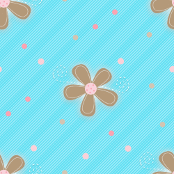 Blue Pink and Brown Flower Background