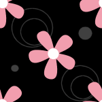Pink Black and Gray Flower Background