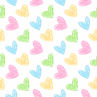 Hand Drawn Heart Background