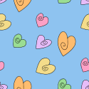 Swirly Heart Background