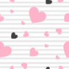 Pink and Gray Hearts