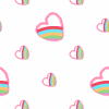 Rainbow Hearts background