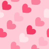 Light and Hot Pink Hearts