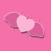 Pink Winged Heart