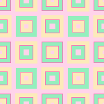 Pink and Yellow Square Background
