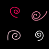 Black and Pink Swirly Background