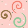 Peach and Brown Swirly Background