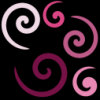 Black and Purple Swirly Background