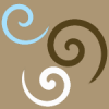 Brown and Blue Swirly Background