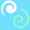 Blue and Green Swirly Background