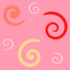 Pink and Red Swirly Background