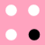 Tiny Black Pink and White Polka Dot